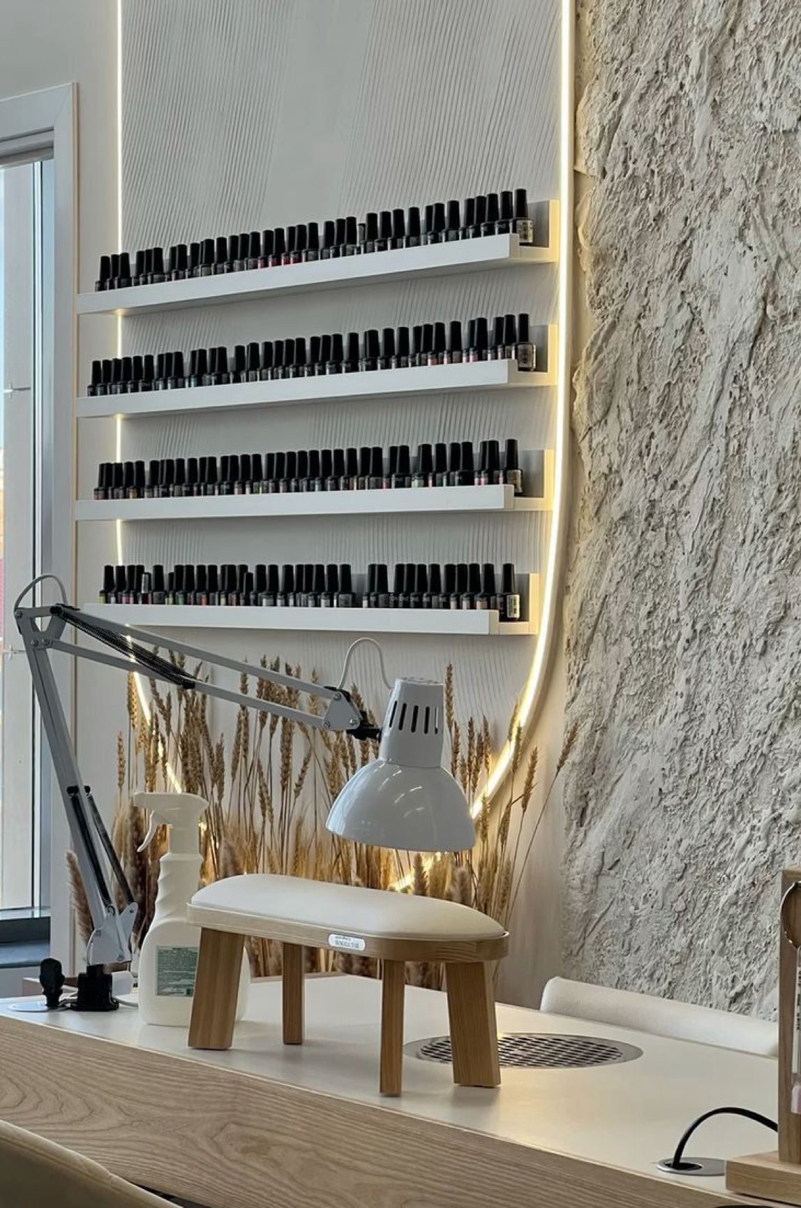 Werkplek met professionele producten